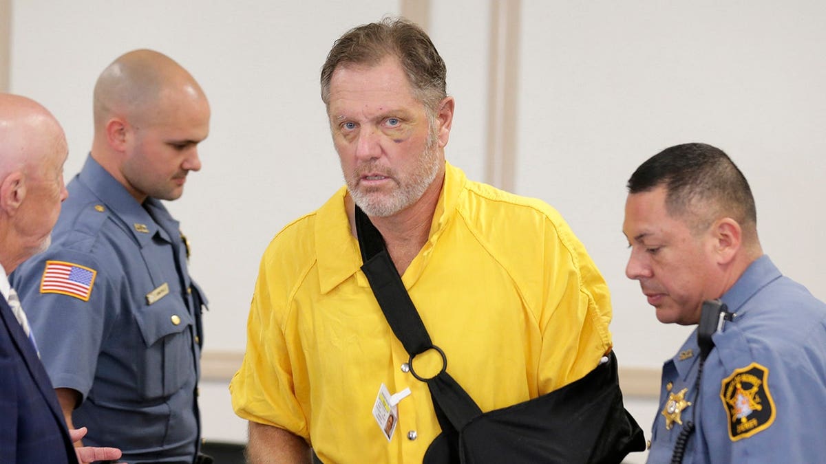 Michael Barisone standing in a courtroom in Morristown, New Jersey