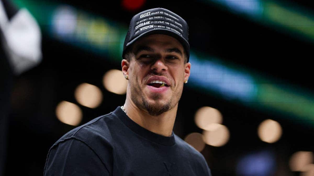 NEW YORK, NEW YORK - MARCH 31: Michael Porter Jr. #17 of the Brooklyn Nets looks on from the bench during after the game against the Charlotte Hornets at Barclays Center on March 31, 2026 in the Brooklyn borough of New York City. (Photo by Ishika Samant/Getty Images)