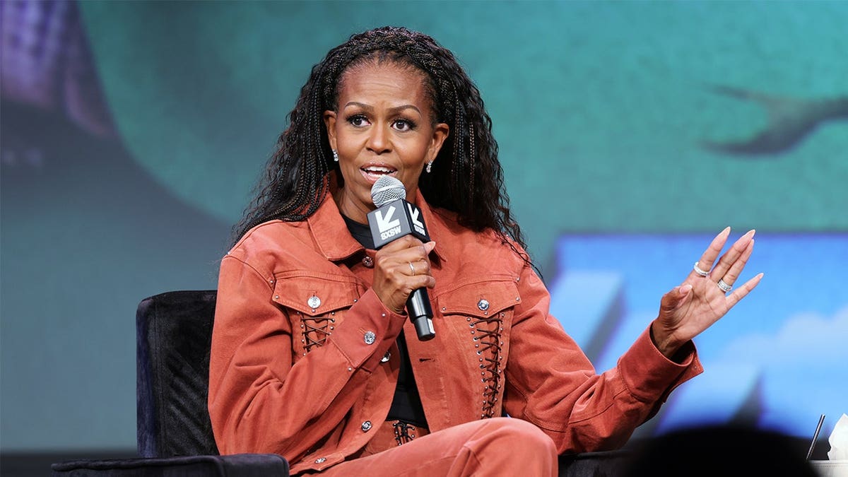 Michelle Obama speaking at SXSW Conference and Festivals in Austin, Texas