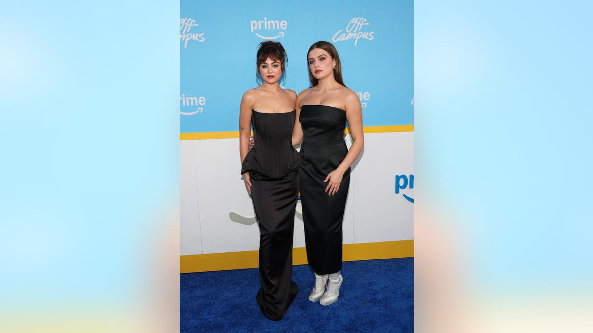 Mika Abdalla and Ella Bright attending Off Campus premiere at Linwood Dunn Theater