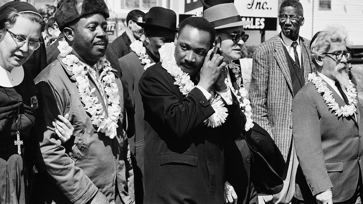 Martin Luther King, Rabbi Abraham Joshua Heschel march successful  Alabama.