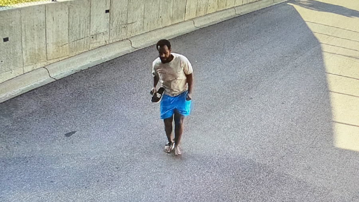 Minnesota Medicaid fraud suspect Muhammad Abdulqadir Omar fleeing FBI in surveillance video