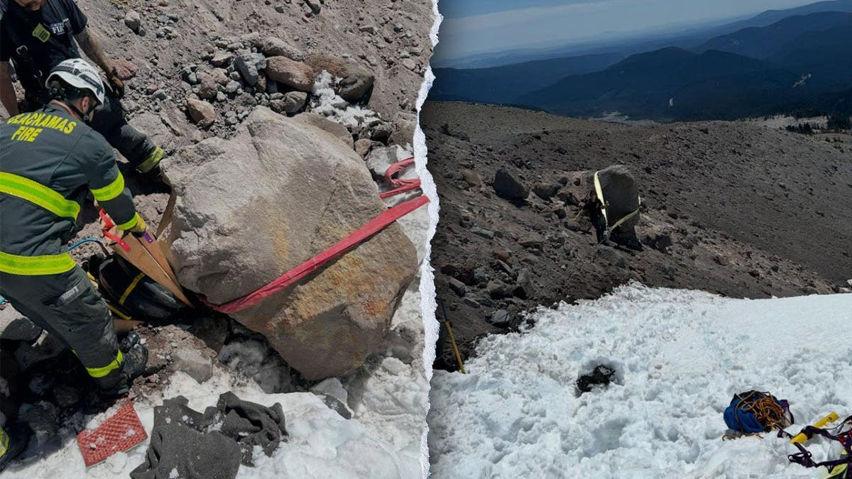 The rock that pinned a climber in Oregon