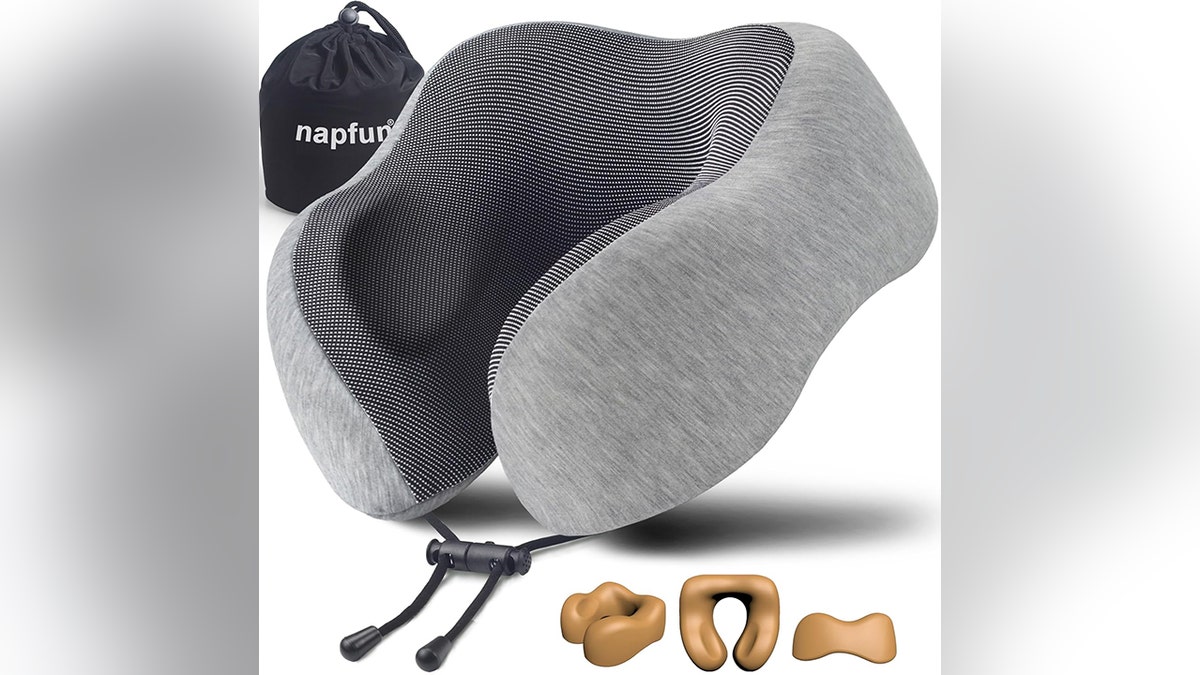 Stay comfortable on the way to your destination with this supportive neck pillow.