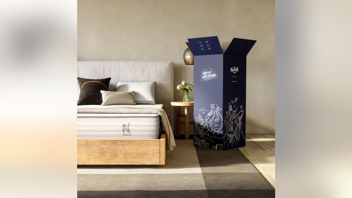 A Nolah mattress comes conveniently packaged in an easily movable box.
