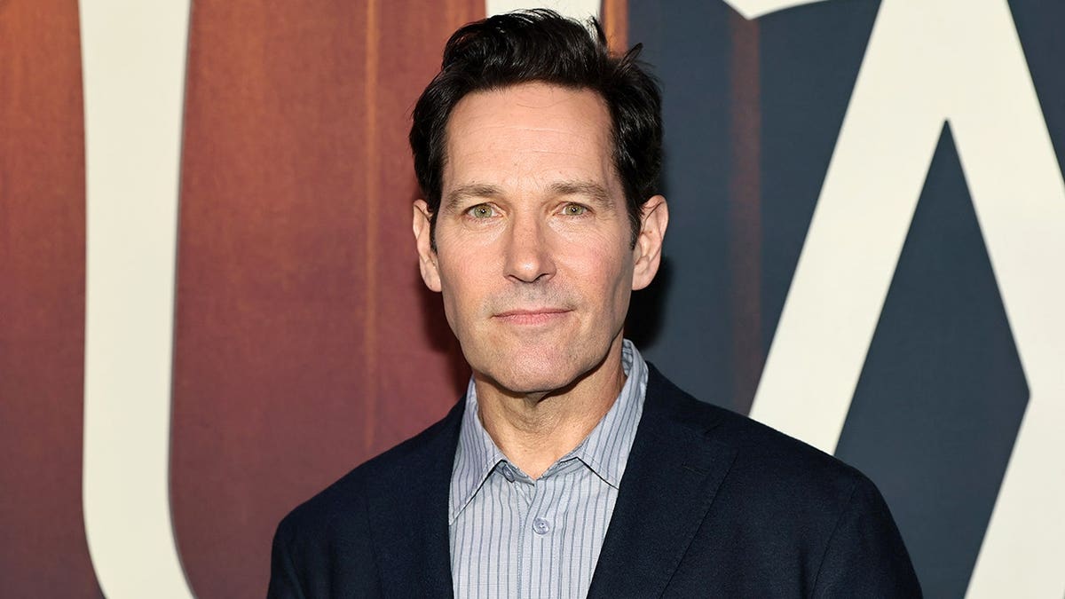 Paul Rudd standing at the Hokum New York premiere at Regal Union Square
