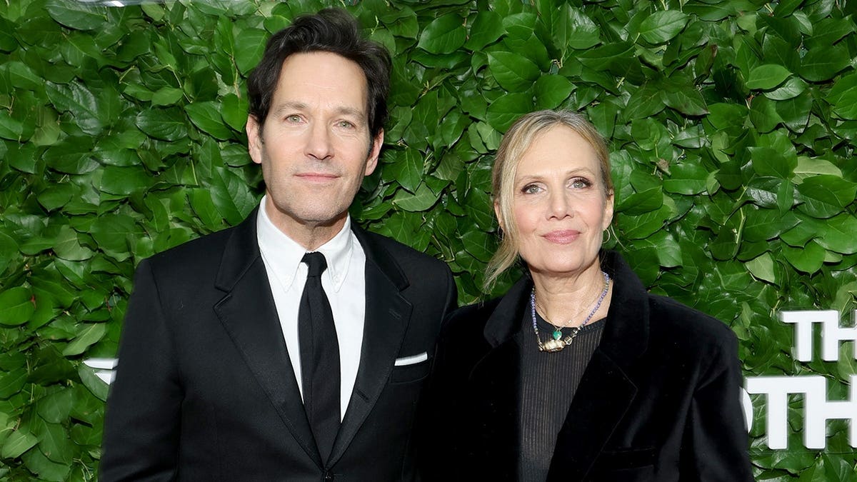 Paul Rudd and Julie Yeager standing together at The Gotham Awards in New York City