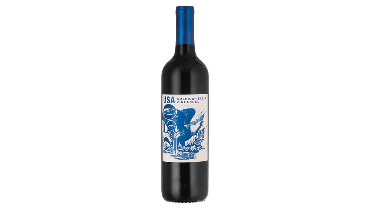 This classic red has a one-of-a-kind eagle label.