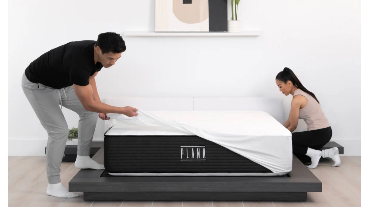 The Brooklyn Bedding Plank Hybrid mattress is a supportive surface with a flippable design.