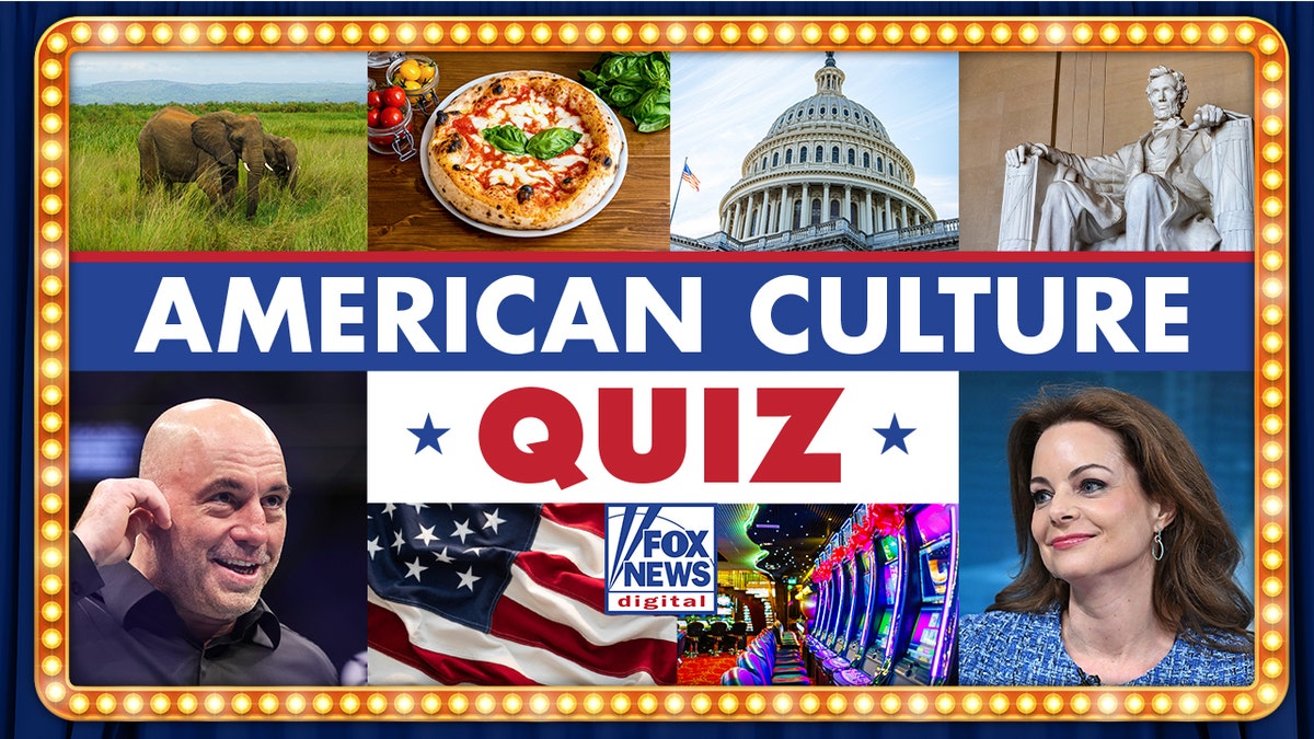 American Culture Quiz, with variety of images displayed in grid