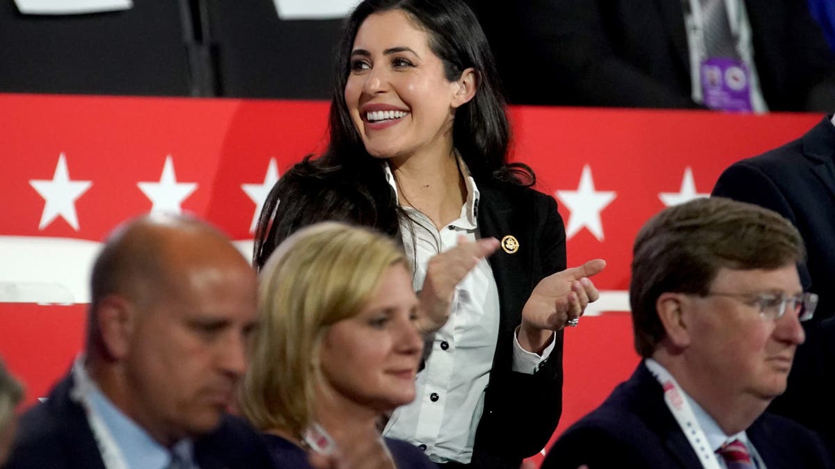 Rep. Anna Paulina Luna speaking at the Republican National Convention in Milwaukee
