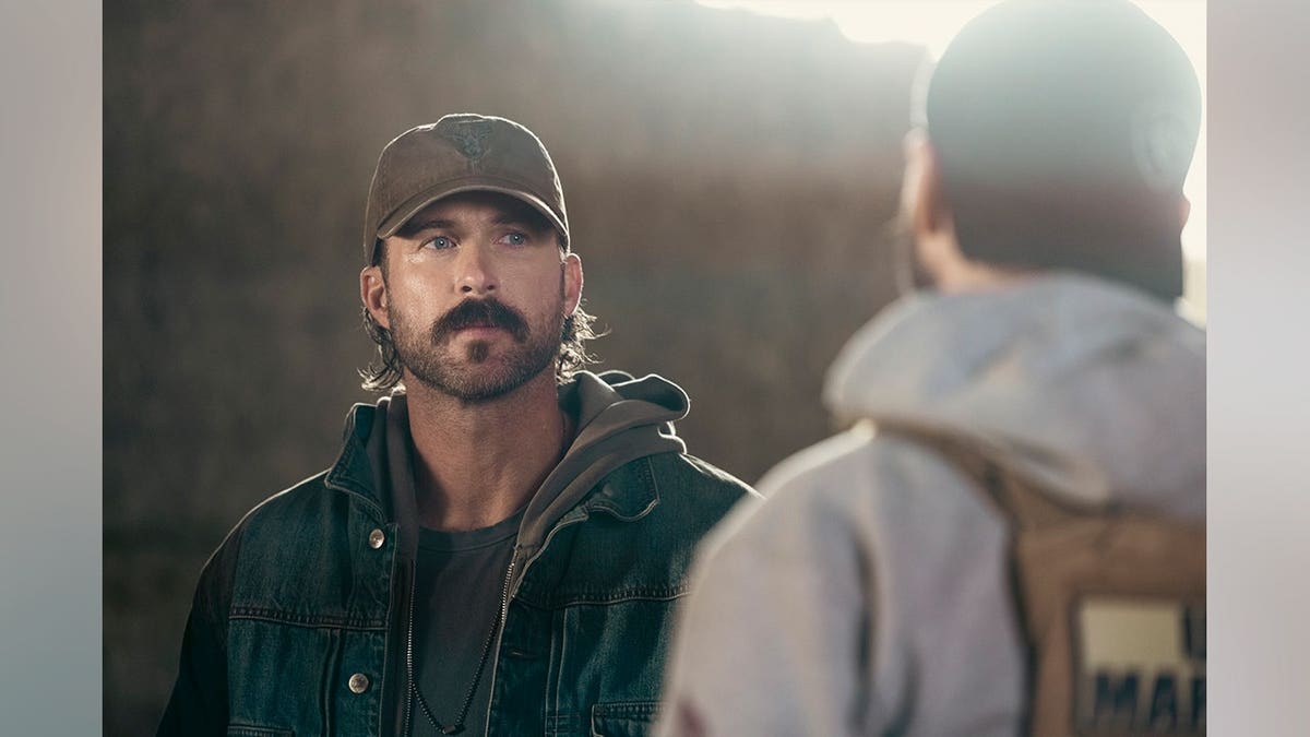 Riley Green portraying Garrett in CBS series Marshals
