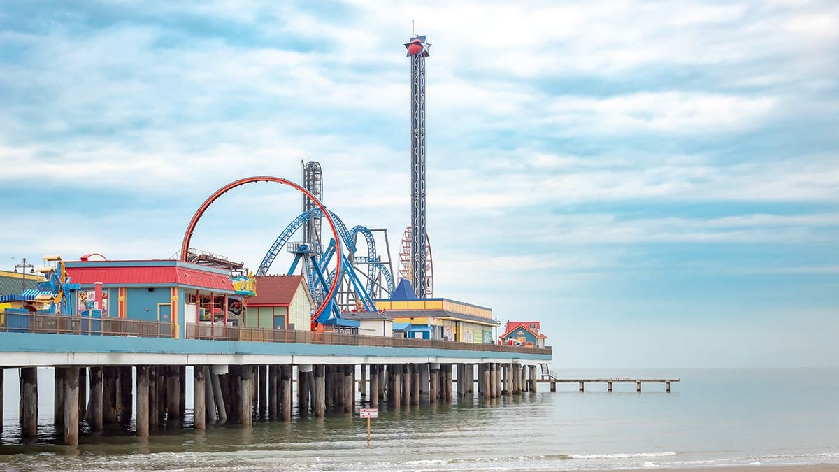 The boardwalk on Galveston Island, Texas
