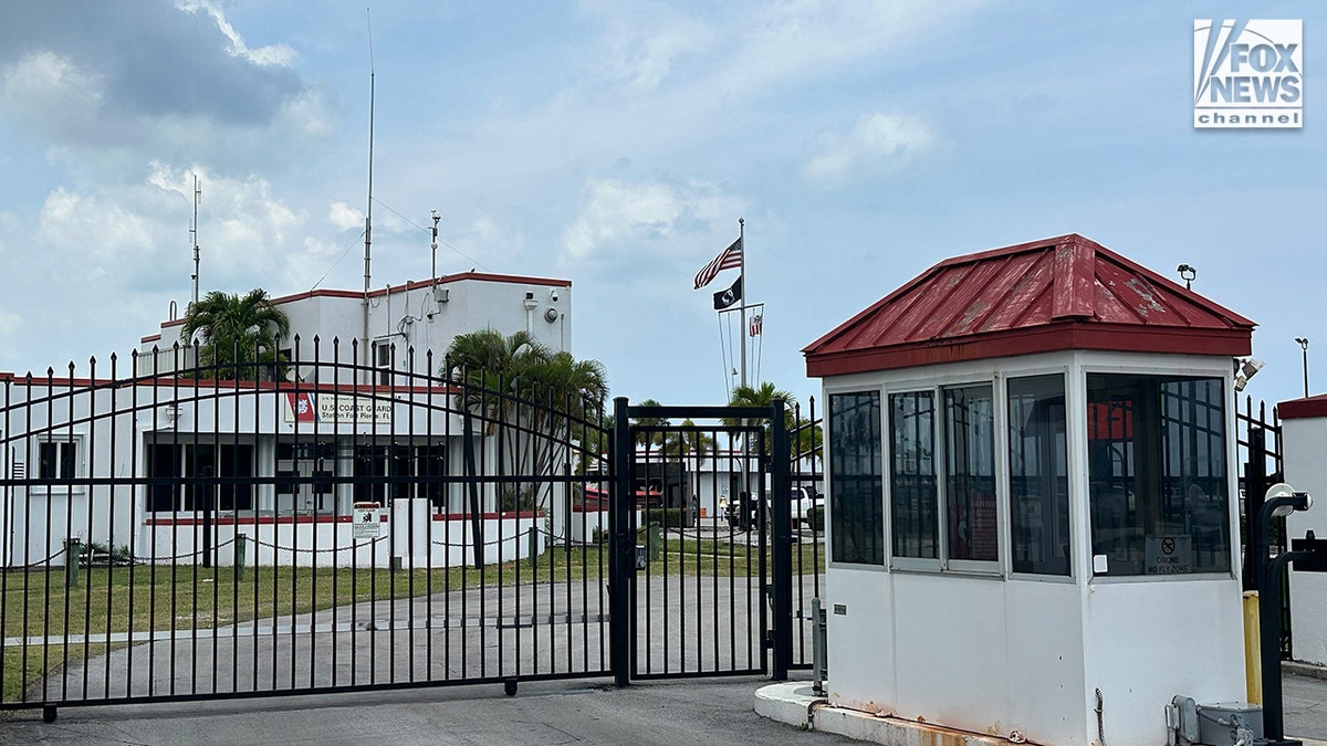 The exterior of the U.S. Coast Guard station building in Fort Pierce.