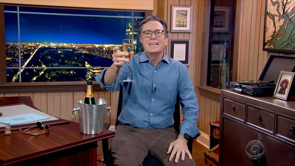 Stephen Colbert celebrates Biden victory