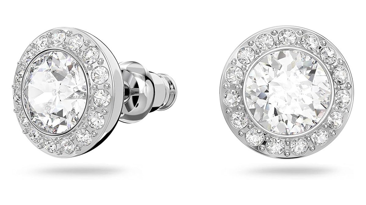 These crystal stud earrings have a timeless sparkle.