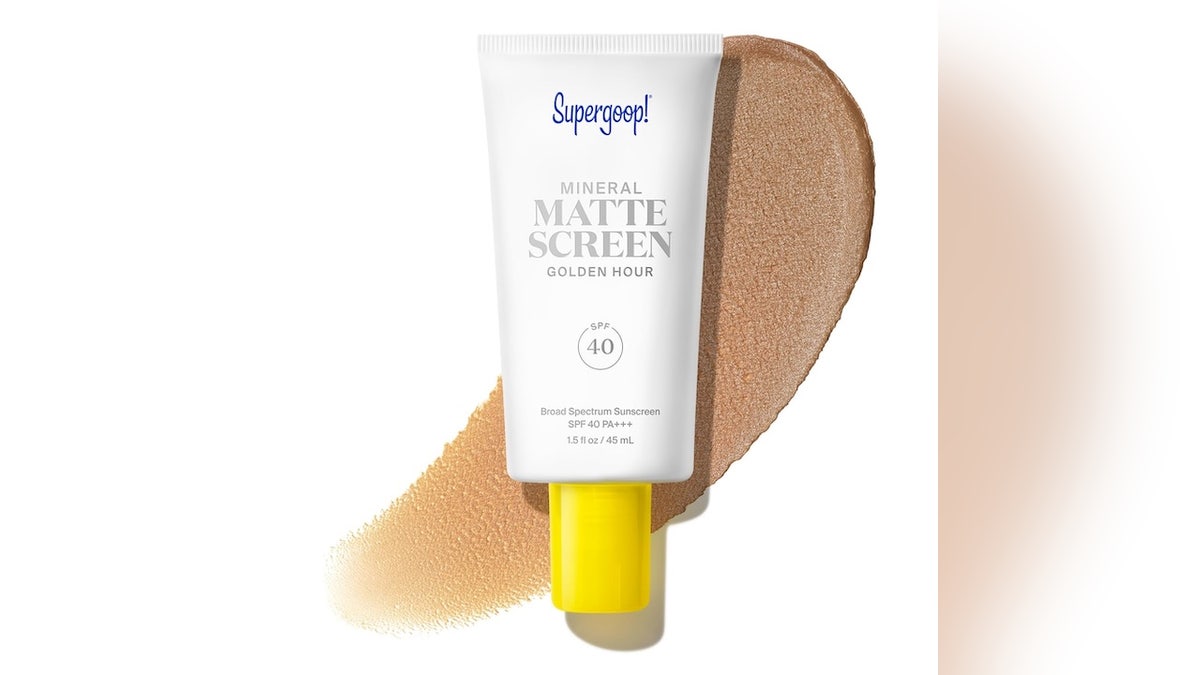 A sunscreen with SPF 40 protection and a matte, tinted finish.