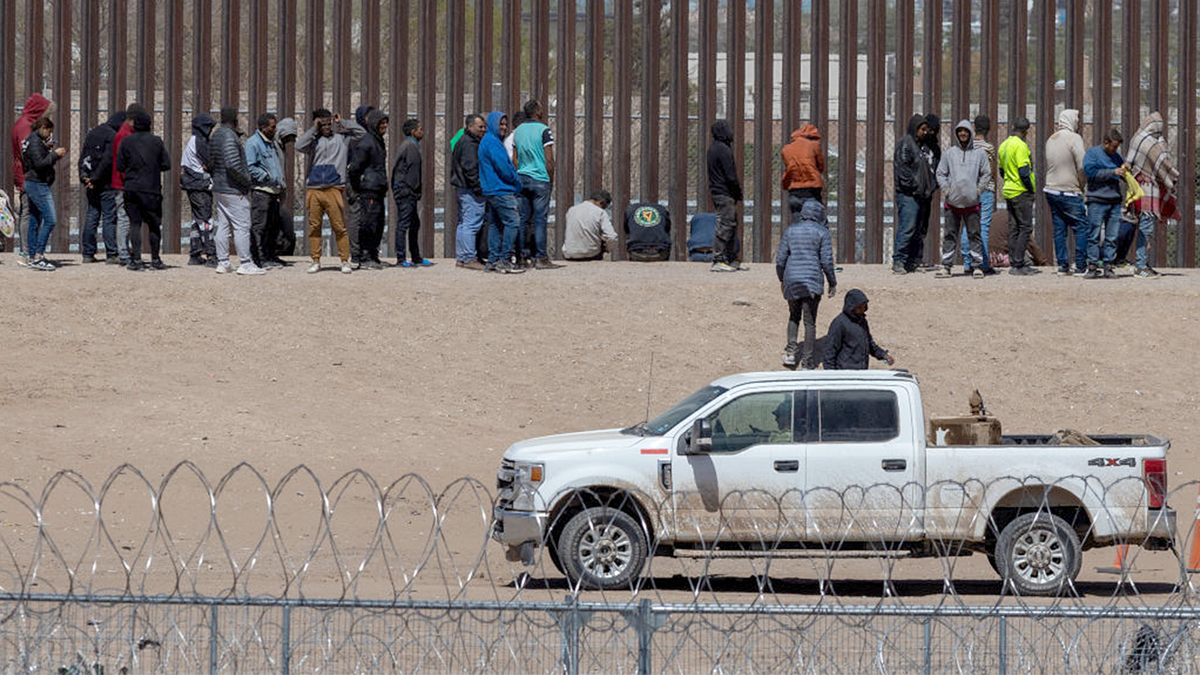Los migrantes que intentan cruzar la frontera sur