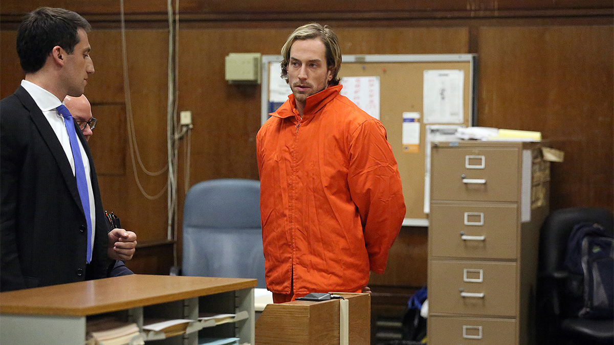 Thomas Gilbert Jr. appears in Manhattan criminal court during proceedings in his father’s murder case