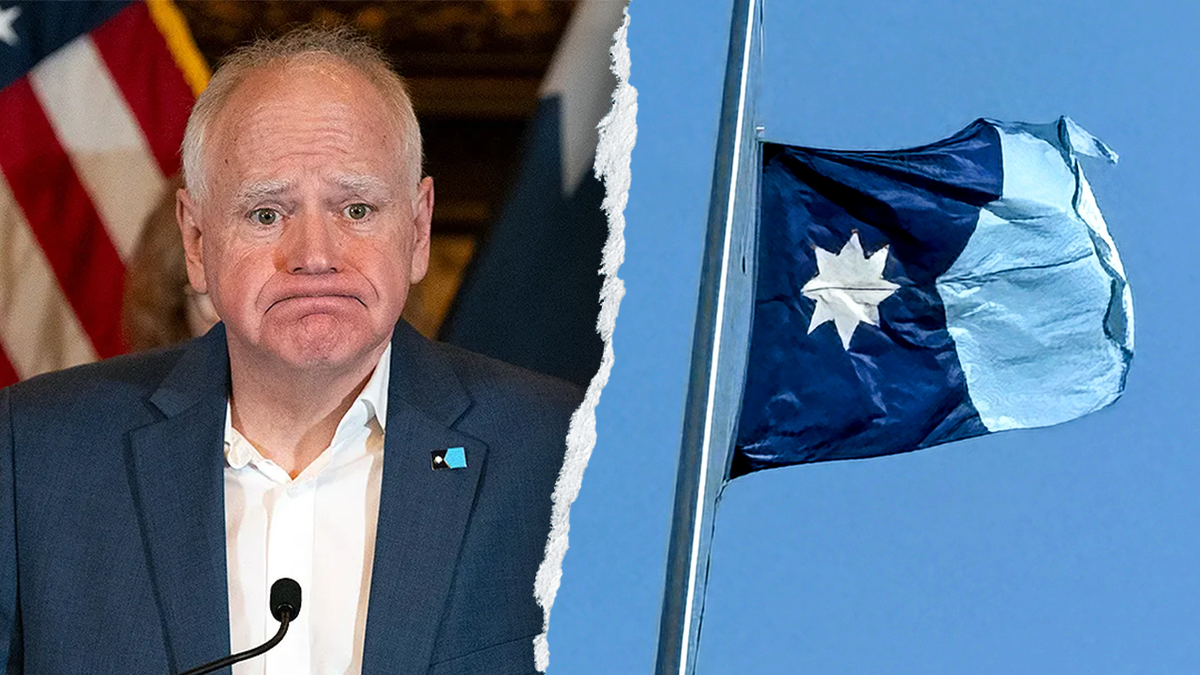 Tim Walz aside from the new Minnesota flag