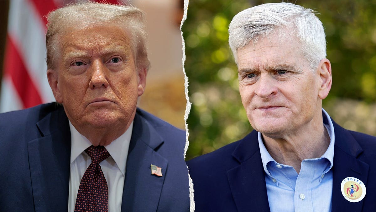 Split of Sen. Bill Cassidy, R-LA and Donald Trump