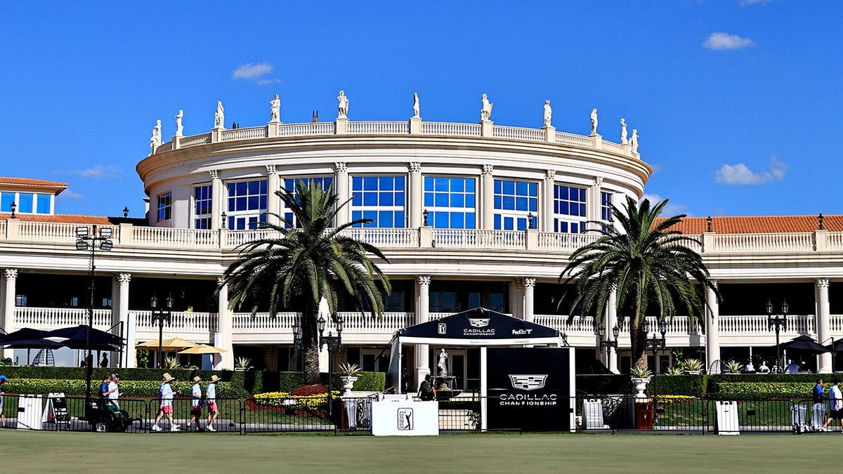 A general view of the clubhouse at Trump National Doral Miami golf course.