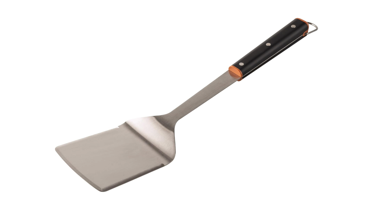 Upgrade your grilling setup with a sturdy stainless steel spatula.