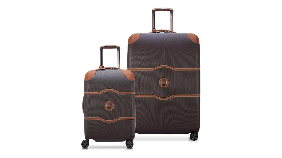 Get a set that offers chic, leather-like accents.