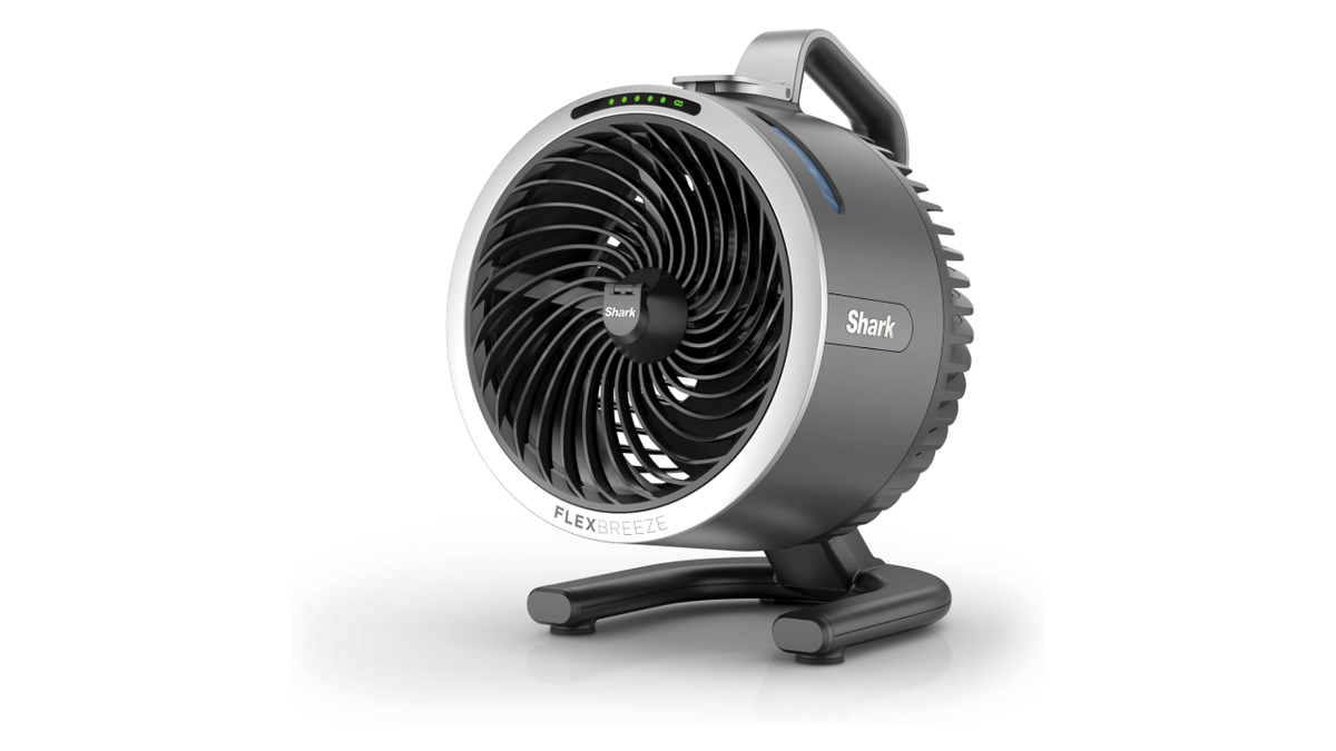 A misting option adds cooling indoors and out.