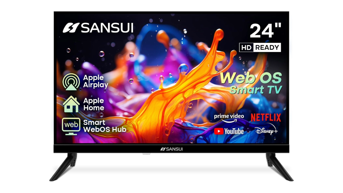 Get a compact TV with a bright, clear display and built-in Chromecast.
