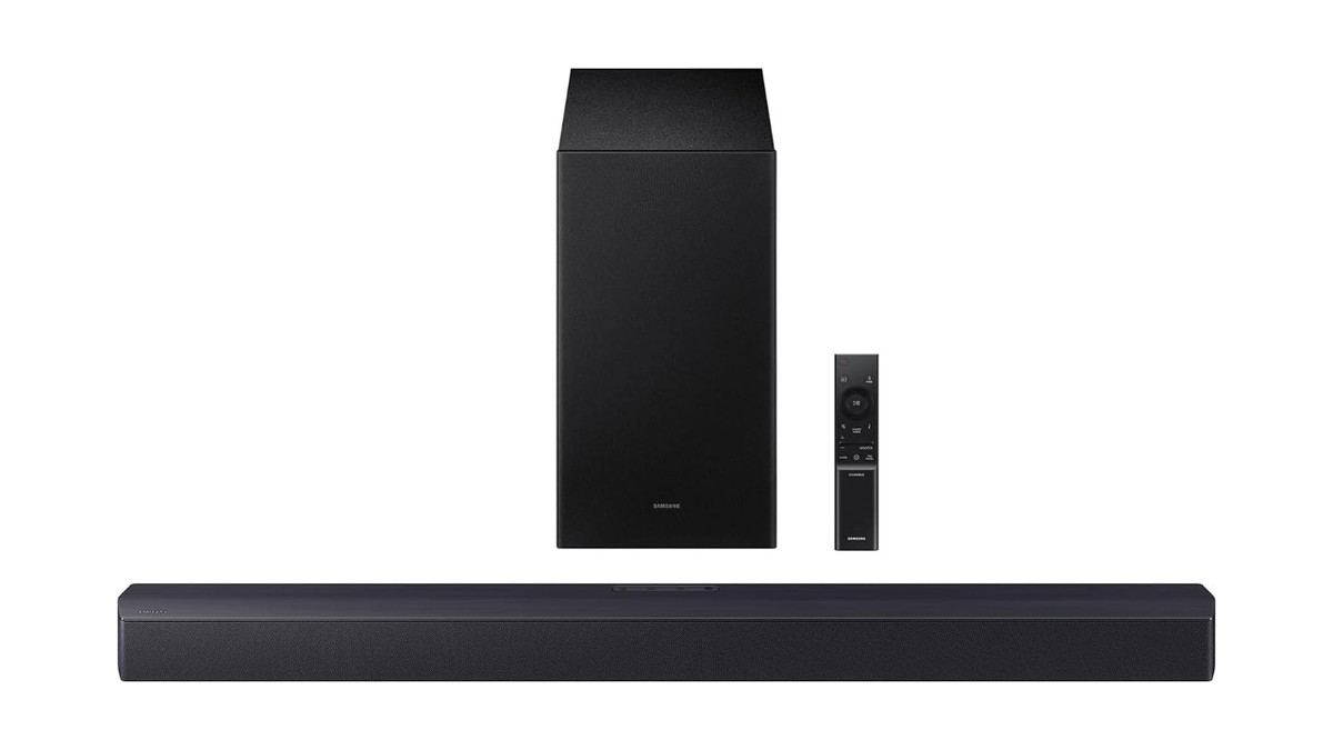 This soundbar delivers clearer dialogue.