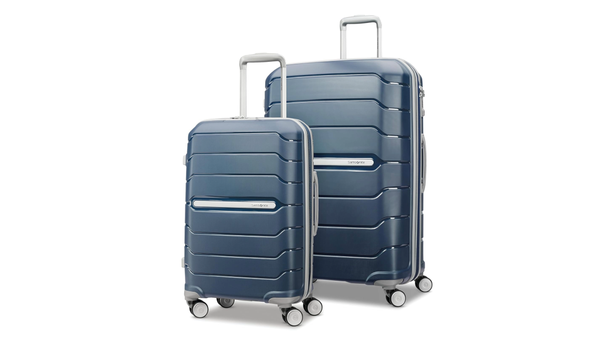 Travel light or pack it all with this Samsonite luggage set.