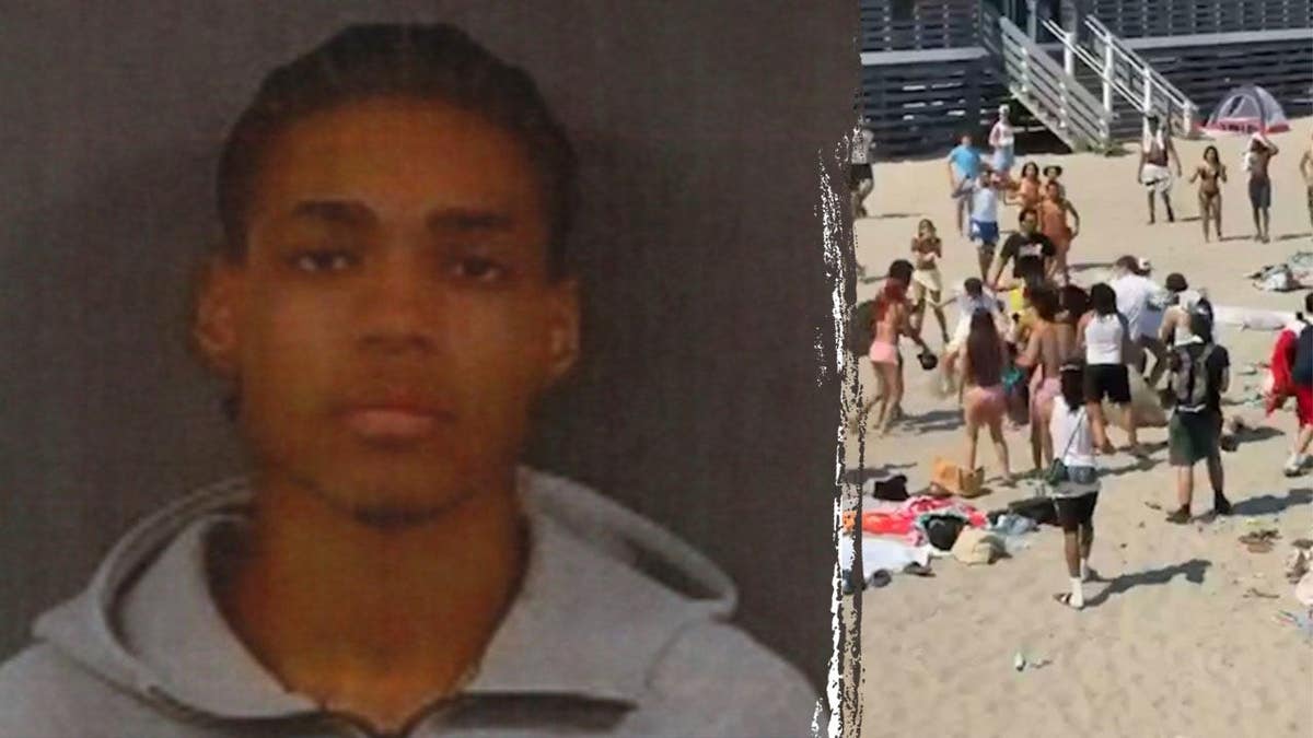 Willy Media mugshot and beachgoers packed Narragansett Town Beach