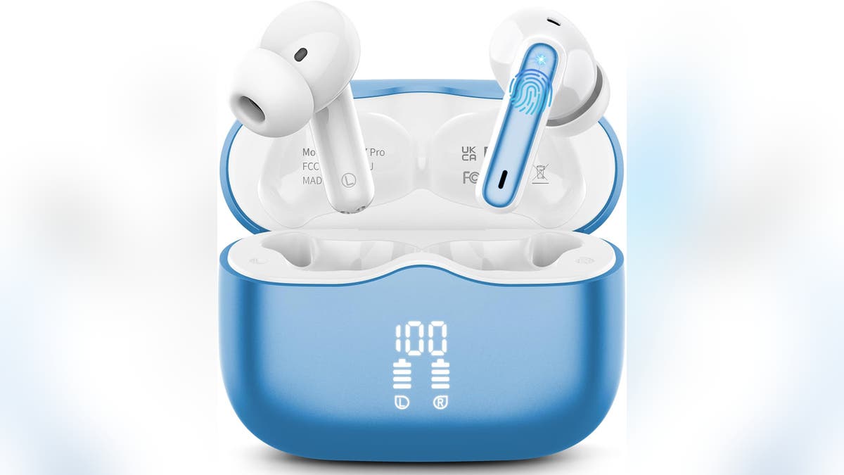 Block out noise and enjoy rich sound with these wireless earbuds.