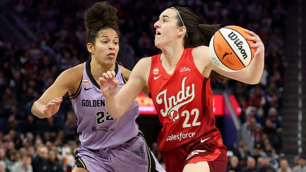 Caitlin Clark set another WNBA assists record, but the Valkyries spoiled the milestone with a hard-fought victory. (Photo by Ezra Shaw/Getty Images)