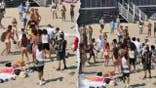 A crowd at Narragansett Town Beach