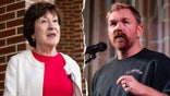 Sen. Susan Collins and Graham Platner standing together