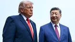 Xi Jinping and Donald Trump visit Temple of Heaven during Beijing summit.