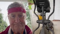 Sen. John Kennedy posts a tongue-in-cheek video introducing his elliptical trainer named Margaret after Margaret Thatcher, going viral on social media.