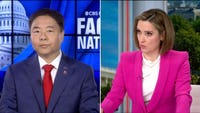 CBS host Margaret Brennan pressed Rep. Ted Lieu on Democrats' midterm strategy, saying they lost the DHS shutdown battle without policy concessions.