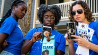 Georgia's crowded 13th Congressional District Democratic Party primary saw state Rep. Jasmine Clark come out victorious Tuesday night. She will now take on Republican Air Force vet Jonathan Chavez.