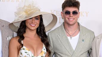 Eagles star and Dallas Cowboys cheerleader hit the Kentucky Derby red carpet - Fox News