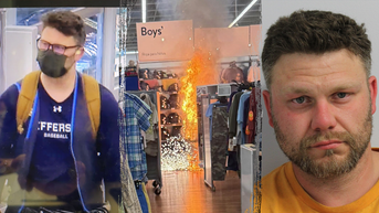 Man allegedly sets fuel ablaze inside Walmart to create chaos for brazen jewelry heist - Fox News