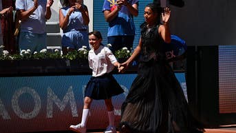 French Open's wildest entrance yet as Osaka reveals reflective gold beneath corset - Fox News