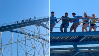 Panic at Six Flags as guests climb down 245-foot roller coaster during huge power outage - Fox News