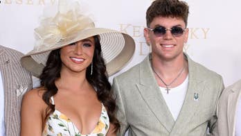 Cooper DeJean and Dallas Cowboys cheerleader Abby Summers hit the Kentucky Derby red carpet