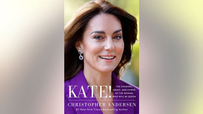 Close-up book cover for "Kate!" by Christopher Andersen.