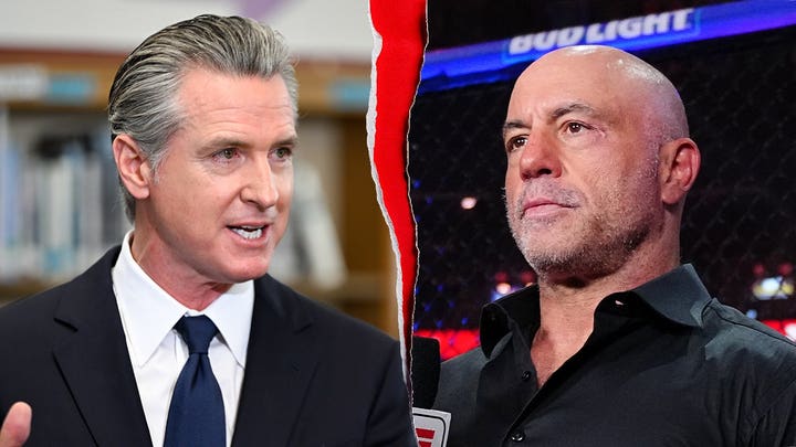 Gavin Newsom explodes in response to Joe Rogan's jab at the California governor - Fox News