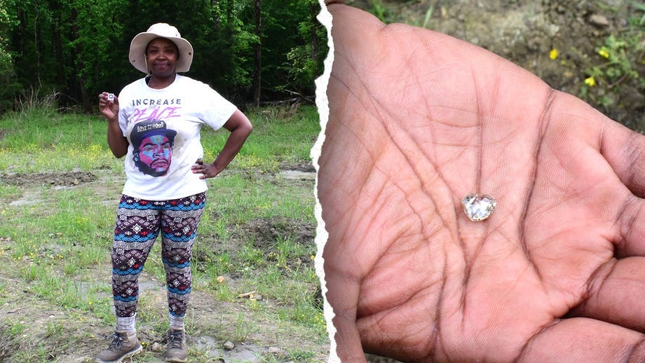 Woman stunned to unearth 3-carat diamond at state park after heartbreaking year of loss