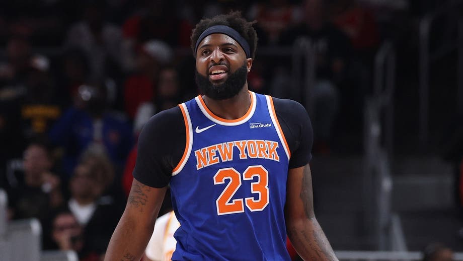 Knicks center Mitchell Robinson seems to be fired up about playing Game 3 in front of President Trump